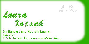 laura kotsch business card